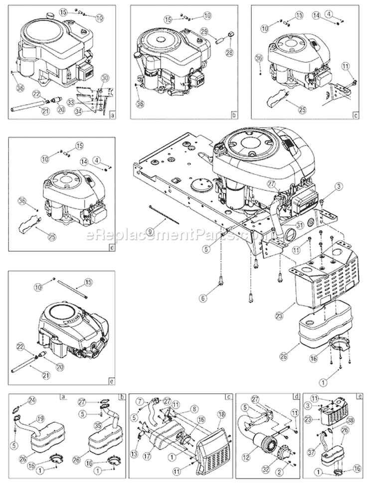 Page C Diagram and Parts List for 13AO772H755 2007 Yard Man Lawn Tractor